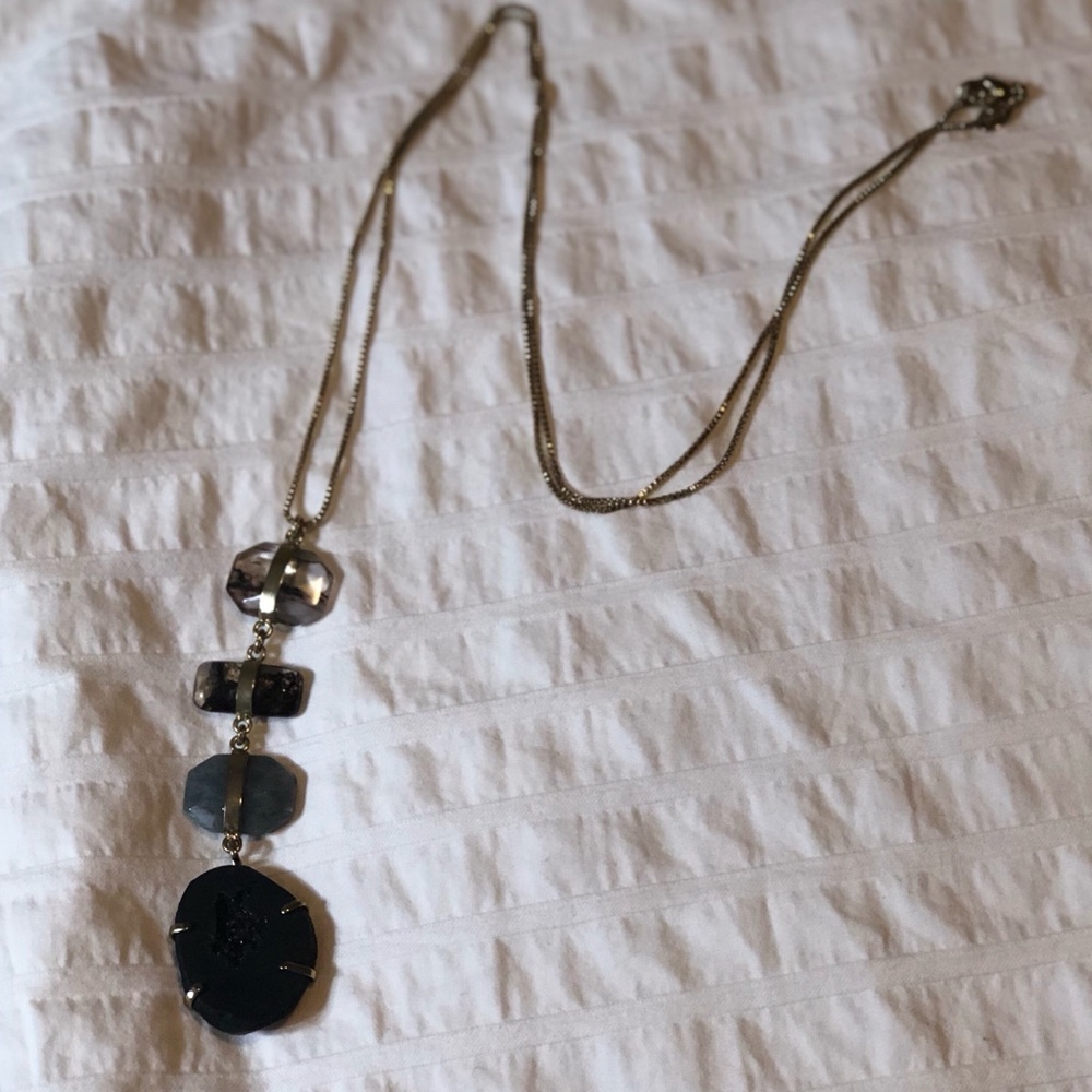Loft Gem Stone Chain Necklace